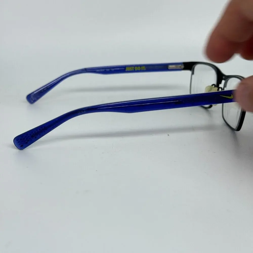 Nike 5574 002 Eyeglasses Frames Black Blue Womens Full Rim 50-14-130‎ 17738